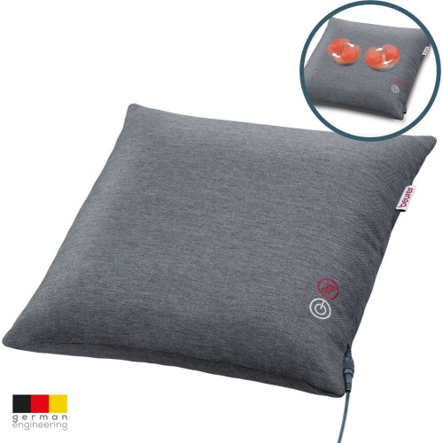 Beurer MG 135 - Shiatsu Massagekussen - Verwarming - 40 x 40 cm - 4 Massagekoppen - Licht - Links en rechts draaiend - XL snoer
