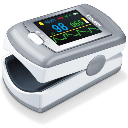 Beurer PO 80 - Pulse oximeter - Klinisch gevalideerd - XL kleurendisplay - Wit/grijs Tweedehands