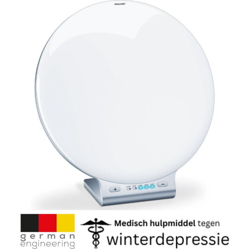 Beurer TL 70 - Daglichtlamp - 10 000 Lux - Rond Ø 33 cm - Dimbaar 10 Niveaus & Timer (15-120 min) - Flikkervrij & UV-vrij