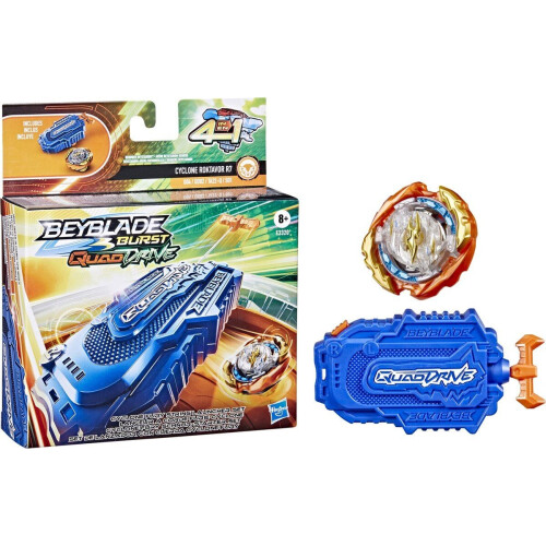 Beyblade Cyclone Fury - String Launcher Set - 4-in-1 QuadDrive technologie - Multikleur Tweedehands