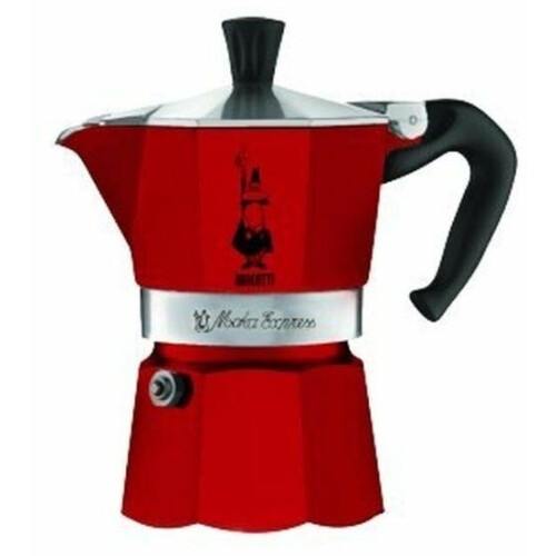 Bialetti 4941 Moka Express - Koffiezetapparaat - 1 kop - Aluminium Rood