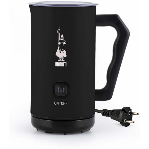 Bialetti MKF02 - Automatische melkopschuimer - 150ml melkschuim 300ml warme melk - Zwart