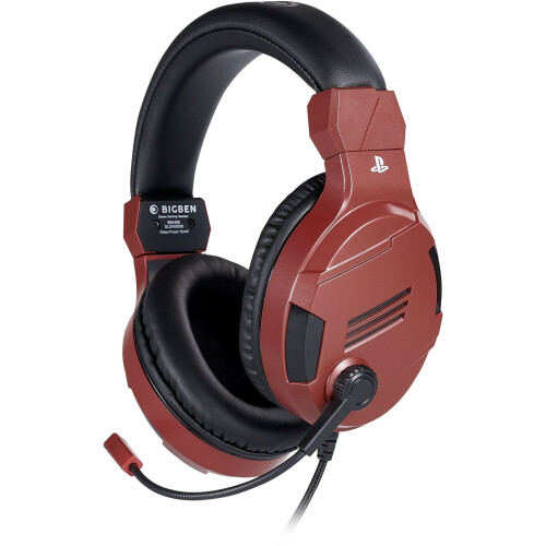 Bigben Interactive PS4OFHEADSETV3R - Stereo Game Headset - 40mm speakers - Rood Tweedehands