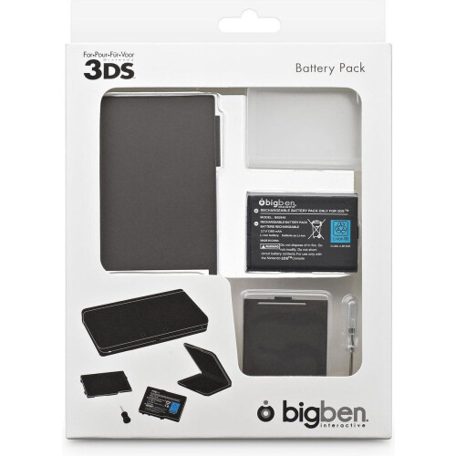 Bigben Nintendo 3DS - Oplaadbare Lithium-ion Batterij 1300mAh - Zwart Tweedehands