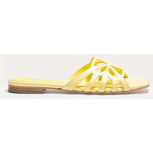BIKKOU dames vegan Sandalen 7pm Sunset At The Beach Geel Tweedehands