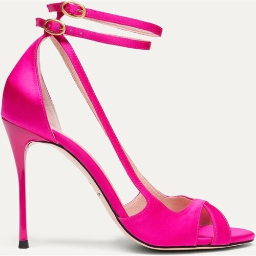 BIKKOU dames vegan Sandalen Met Hak Dancing In The Club Fuchsia Tweedehands