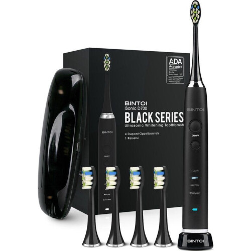 Bintoi® iSonic Black Series D700 - Elektrische Tandenborstel - Ultra Whitening
