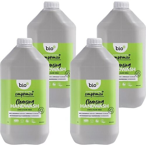 Bio-D Reinigende Handzeep Limoen & Aloe Vera 5L Refill Bundel Tweedehands