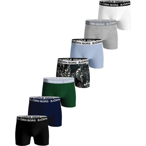 Björn Borg Core Onderbroek - Jongens - Slim-fit - 7-pack - zwart - navy - blauw - wit (7 stuks) Tweedehands