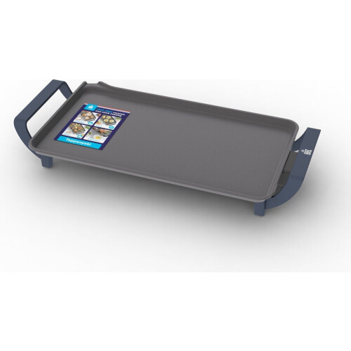 BK Connect - Bakplaat / Teppanyaki - PFAS-vrij - Grey (plate) + Dark Navy Blue (handles) Tweedehands