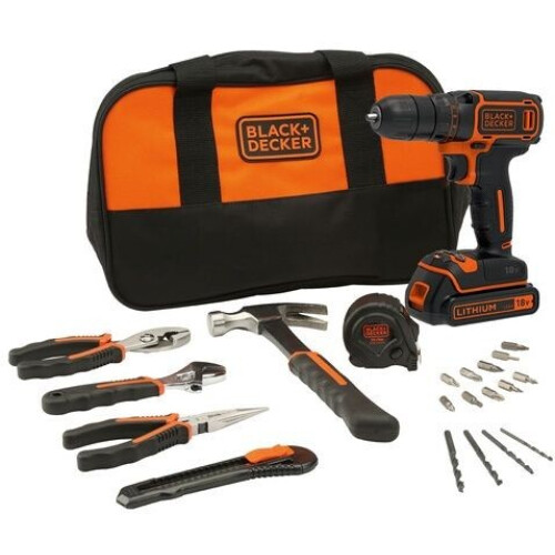BLACK+DECKER BDCDC18HTSA-QW - Accuboormachine 18V - 10-positie koppeling - Compact en lichtgewicht