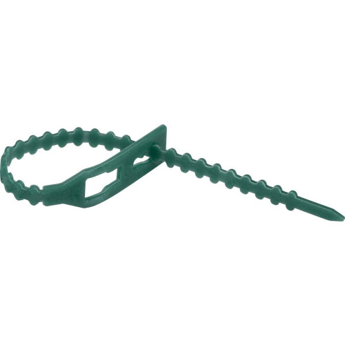 BLACK+DECKER Plantenbinders -100 Stuks Plantenklemmen - Verstelbare Plantenclips - Kunststof - Groen