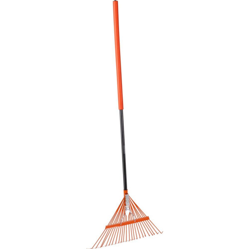 BLACK+DECKER Tuinhark BXGTTO7001 - 164 x 60 x 3 CM - Bladhark met Comfortabele Handgreep - Terugverende Hark - Oranje/Zwart Tweedehands