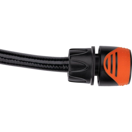 BLACK+DECKER Tuinslang Koppeling 1/2'' - Slangstuk Waterstop - Kunststof - Zwart/Oranje Tweedehands
