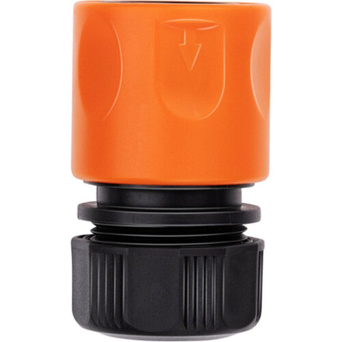 BLACK+DECKER Tuinslang Snelkoppeling - 1/2''-⌀13 mm - Kunststof - Zwart/ Oranje