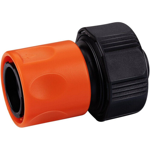 BLACK+DECKER Tuinslang Snelkoppeling - 5/8'-3/4' - Kunststof - Zwart/Oranje