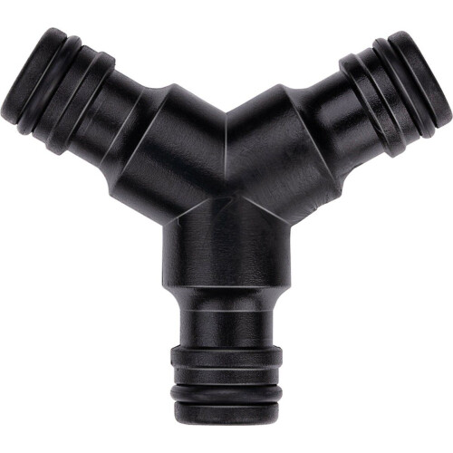 BLACK+DECKER Tuinslangkoppelstuk - 3-Weg - 7 x 6 x 2.1 CM - Zwart Tweedehands