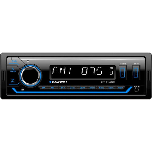 Blaupunkt BPA 1123 BT - Autoradio - Bluetooth - 2 x USB - 4 x 50W Output - Blauw Tweedehands