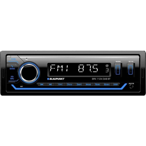 Blaupunkt BPA 1124 DAB BT - Autoradio - DAB+ Tuner/RDS Tuner - Retro - 1-Din - Bluetooth - Handsfree - 4x50W