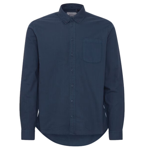 Blend Oxford Overhemd - Normale Pasvorm - Geweven Katoenmix - Dress Blues - Maat M