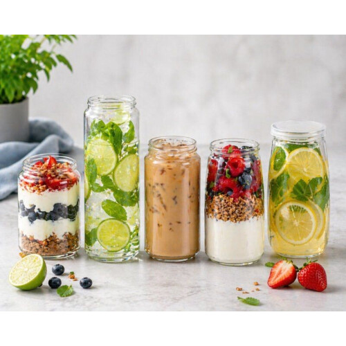 Blik 355ml, PET, Plastic Can + Deksel - 200 stuks
