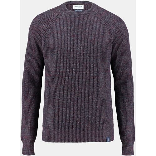 Blue Loop Originals Essential Everyday Trui Bordeaux / Kastanjebruin/Blauw Tweedehands