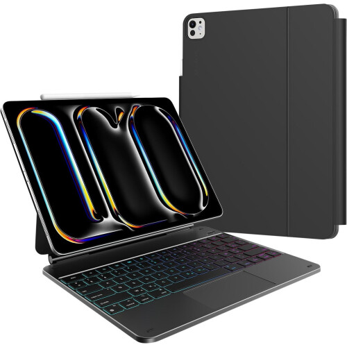 BlueBuilt iPad Pro (2024) - Toetsenbord Hoes AZERTY - 13 inch Tweedehands