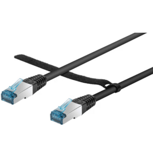 BlueBuilt - Netwerkkabel STP Cat6 - 1 meter - zwart