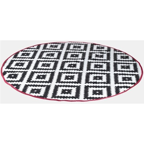 Bo-Camp Chill Mat Rond 200CM Tenttapijt Zwart/Wit Tweedehands