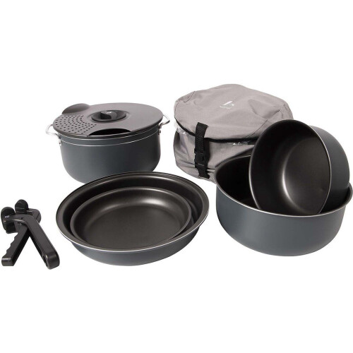 Bo-Camp - Pannenset - 7-Delig - Aluminium - Antraciet