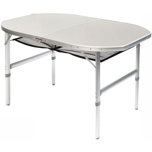 Bo-Camp Premium Ovaal Koffermodel 120x80cm Tafel Middengrijs Tweedehands