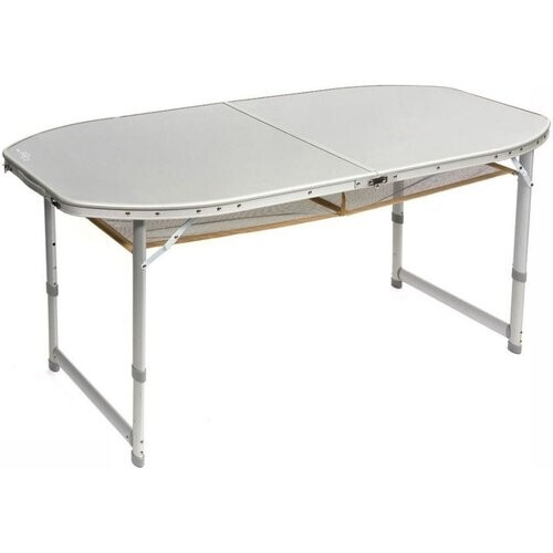 Bo-Camp Premium Ovaal Koffermodel 150x80cm Tafel Middengrijs Tweedehands