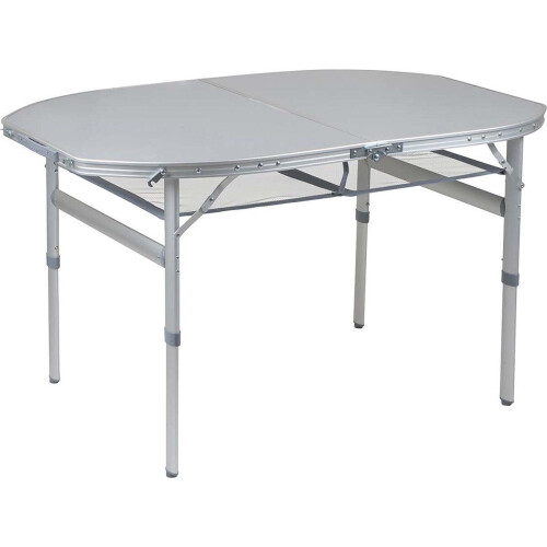Bo-Camp - Premium Tafel - Ovaal - 120x80 cm - Opvouwbaar - Verstelbaar Tweedehands