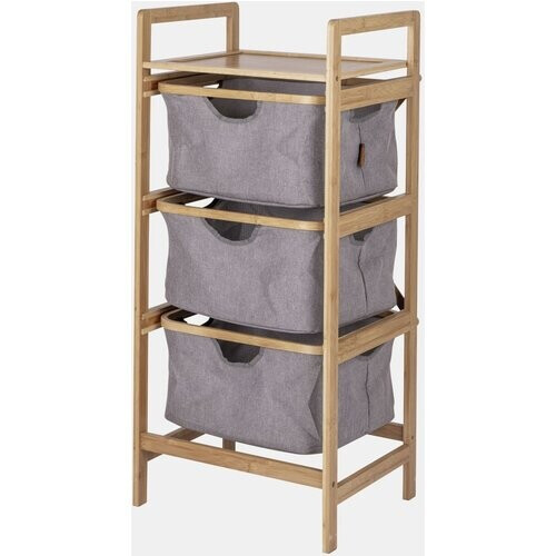 Bo-Camp Selsdon Kast Uitschuifbare manden Beige/Middengrijs Tweedehands