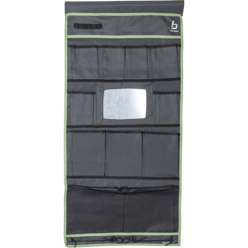 Bo-Camp Tentorganizer - 12 Vakken met Spiegel - Antraciet Tweedehands