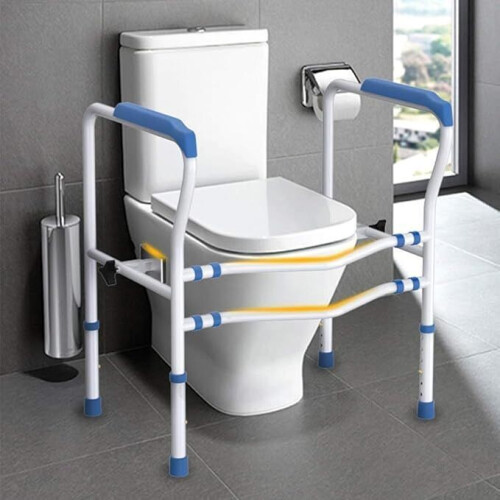 BODHIS Toiletbeugel - Verstelbaar - Antislip armleuningen - Wit