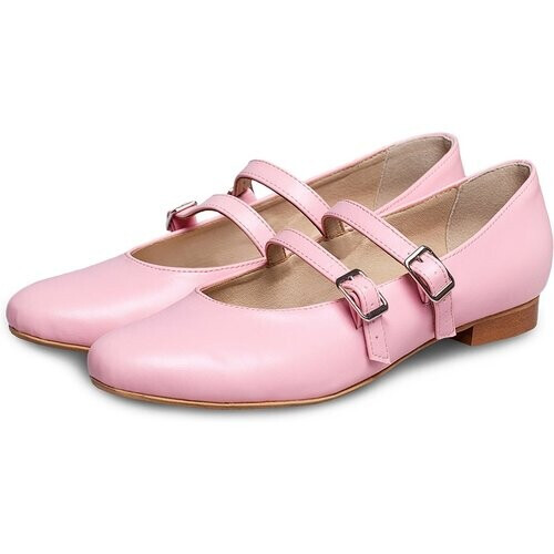 BOHEMA dames vegan Ballerina's Mary Jane Pumps No. 2 Roze Tweedehands