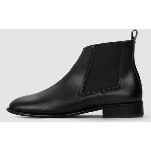 BOHEMA dames vegan Chelsea Boots Flossy Zwart Tweedehands