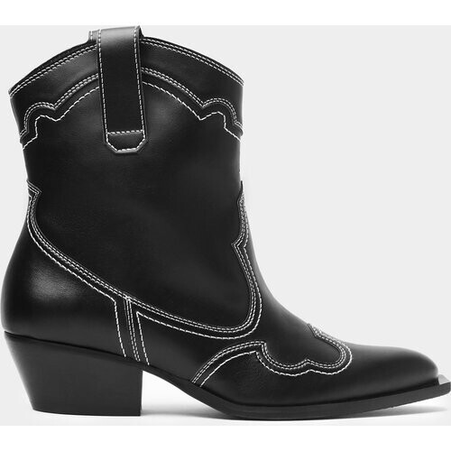 BOHEMA dames vegan Cowboylaarzen Stitchy Zwart Tweedehands