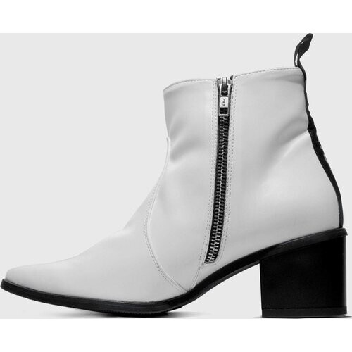 BOHEMA dames vegan Enkellaarsjes Swan No 1 Wit Tweedehands