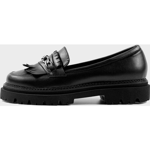 BOHEMA dames vegan Loafers Chunky Zwart Tweedehands