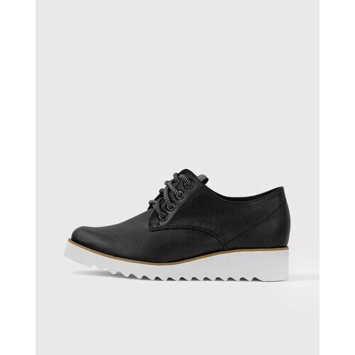 BOHEMA dames vegan Oxford Street Zwart Met Veters Tweedehands