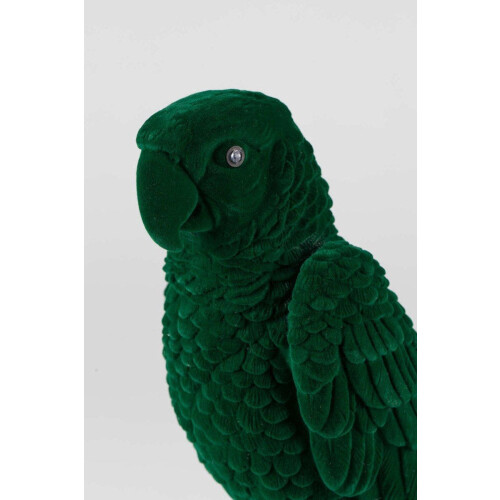 Bold Monkey Papagaailamp - LED - Fluweel&PVC - 17 x 19 x 33cm - Zwart