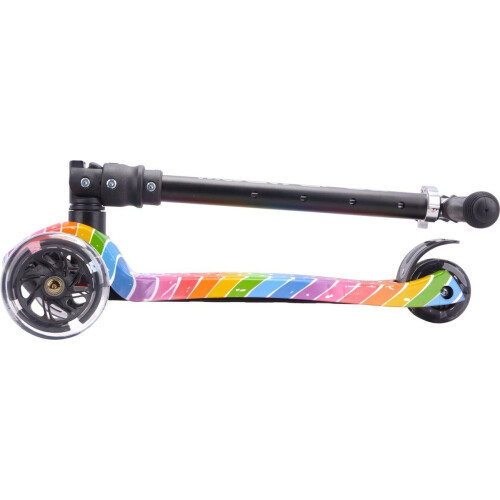 BOLDCUBE Astro Dream - Kinderstep met 3 wielen - Verstelbaar 65-89 cm - Knipperende LED-verlichting Tweedehands