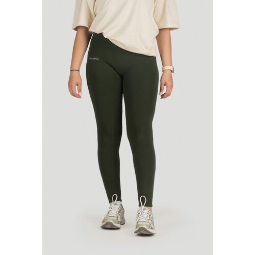 Boldwill dames vegan Legging Pf86 Wood Dennengroen Tweedehands