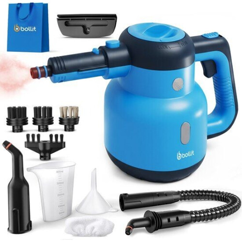 BOLLIT 1500W Stoomreiniger - Handstomer - Vlekkenreiniger - Handstoomreiniger - Tapijtreiniger - Tweedehands