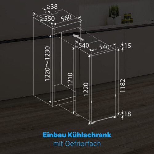 Bomann Kse7812 - Inbouw Koelkast - 167l Koelruimte - Sleepdeur | Nieuw (outlet)