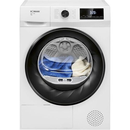 Bomann Wpt7154 - Warmtepompdroger - 8 Kg - 64 Db - Energieklasse D - Wit | Nieuw (outlet) Tweedehands