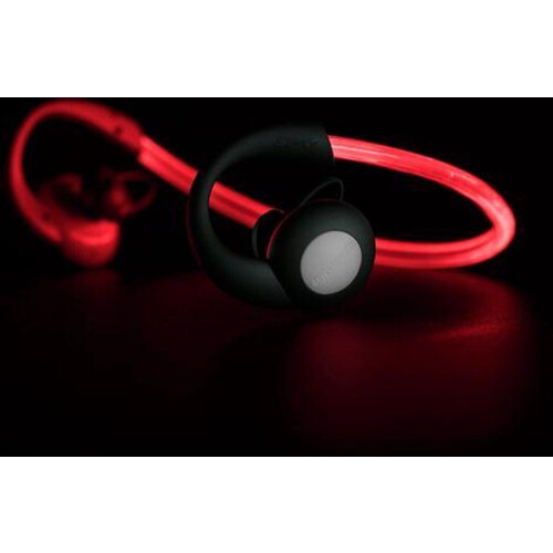 Boompods Sportpods Vision - Draadloze In-Ear Sportkoptelefoon - Lichtgevend - Rood