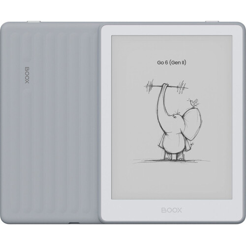 BOOX Go 6 (Gen II) - 6'' e-Reader - 300 PPI ePaper Android 3 GB RAM 32 GB opslag Stone